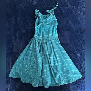 Alice + Ames blue swing dress with dot design. Worn. In great condition